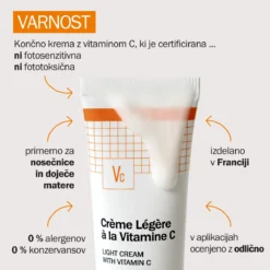Novexpert lahka krema z vitaminom C – ne fotosenzitivna in primerna za nosečnice in doječe matere